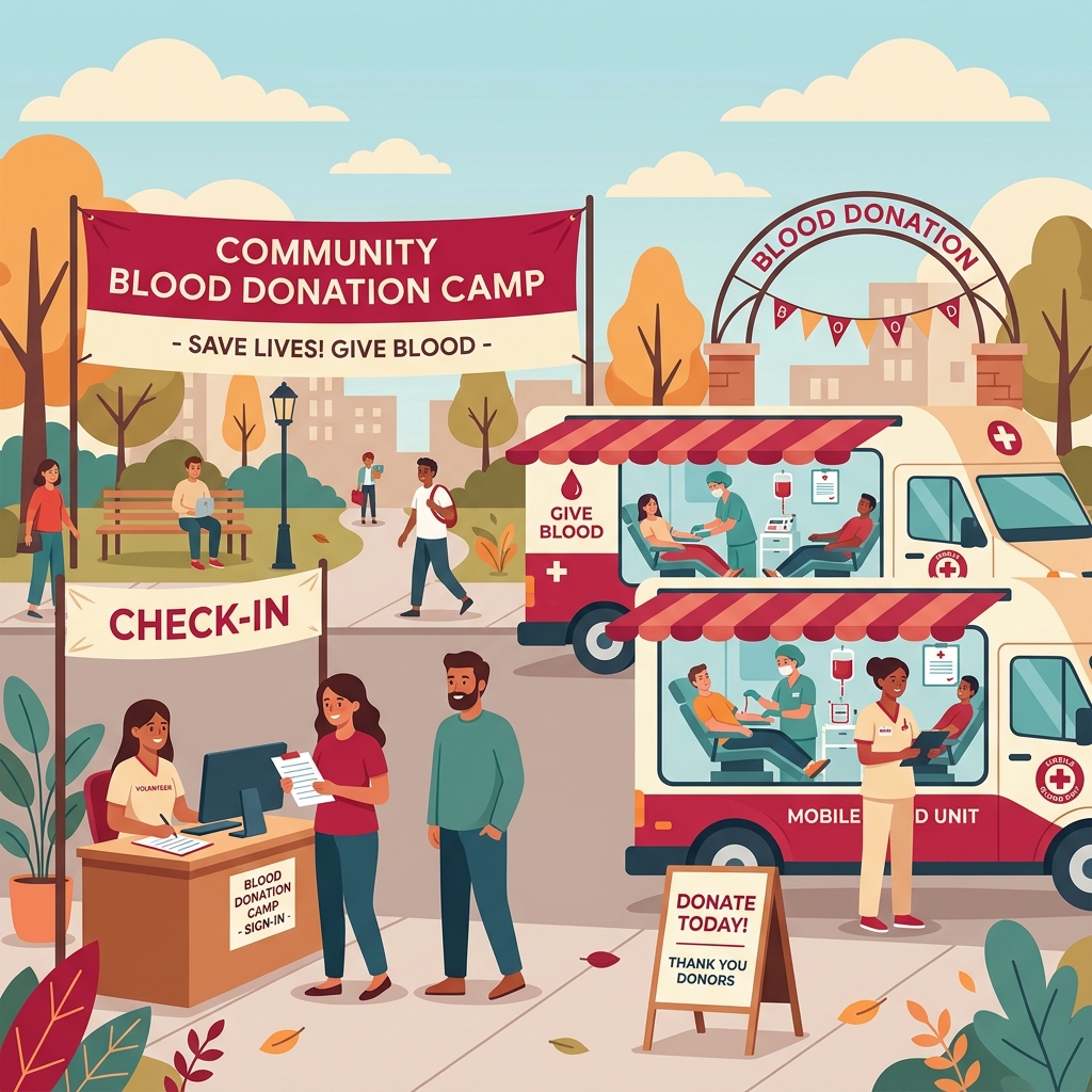 Blood Donation Camps Campaign Banner